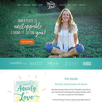 Website & logo: From Anxiety To Love
